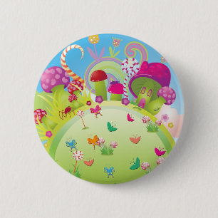 Badge Rond 5 Cm Magie Candyland
