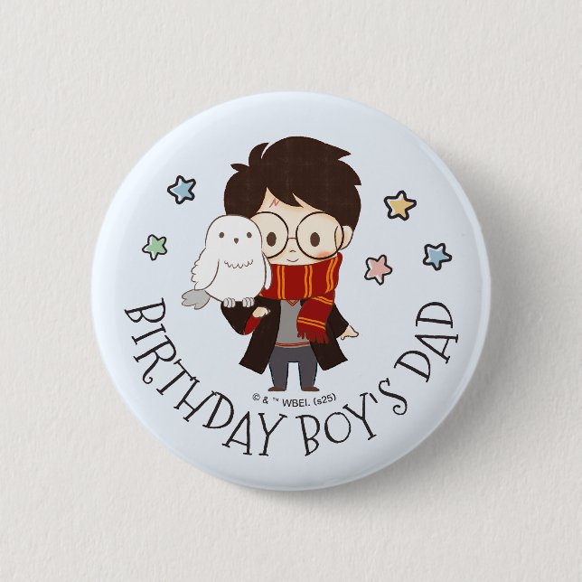 Badge Rond 5 Cm Magique HARRY POTTER™ et Hogwarts (Devant)