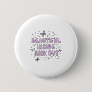 Badge Rond 5 Cm Magnifique À L'Intérieur Et À L'Extérieur Mignonne