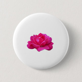 Badge Rond 5 Cm magnifique fleur de rose rose simple rose