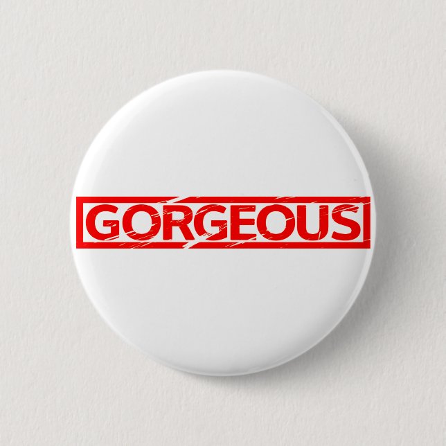 Badge Rond 5 Cm Magnifique Timbre (Devant)