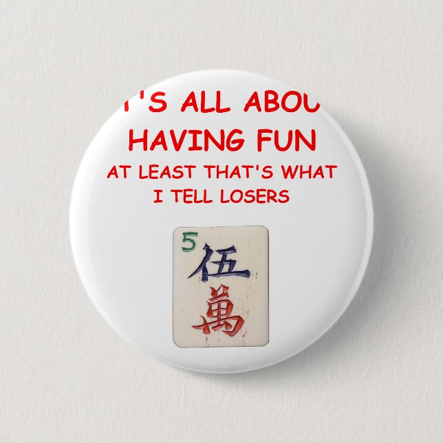 Badge Rond 5 Cm mahjong (Devant)