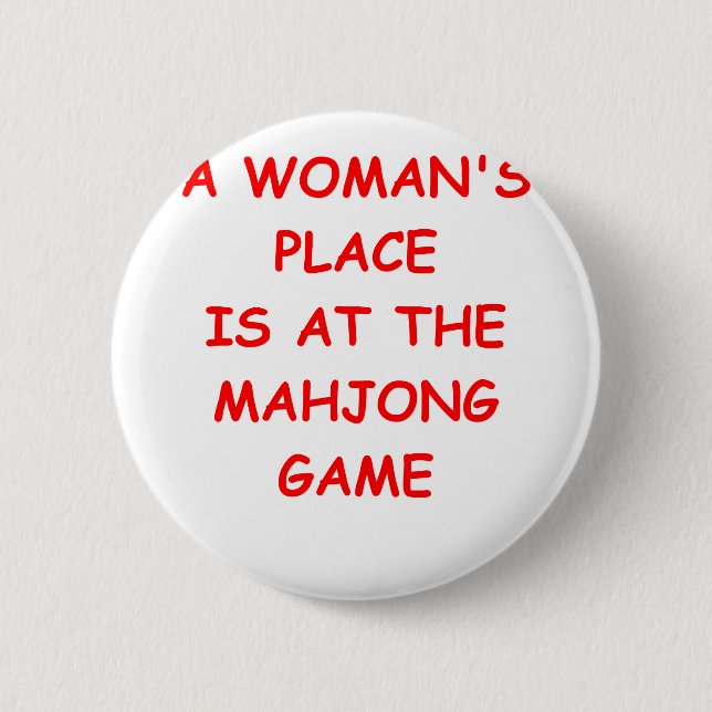 Badge Rond 5 Cm mahjong (Devant)