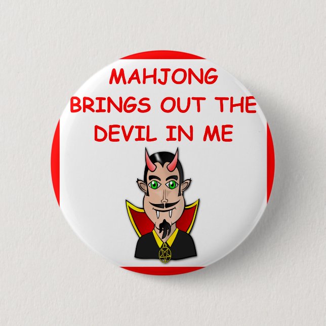 Badge Rond 5 Cm mahjong (Devant)