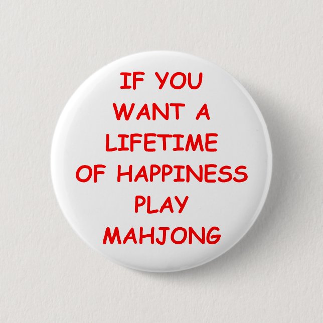 Badge Rond 5 Cm mahjong (Devant)