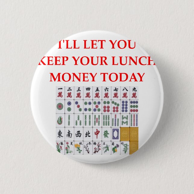 Badge Rond 5 Cm mahjong (Devant)