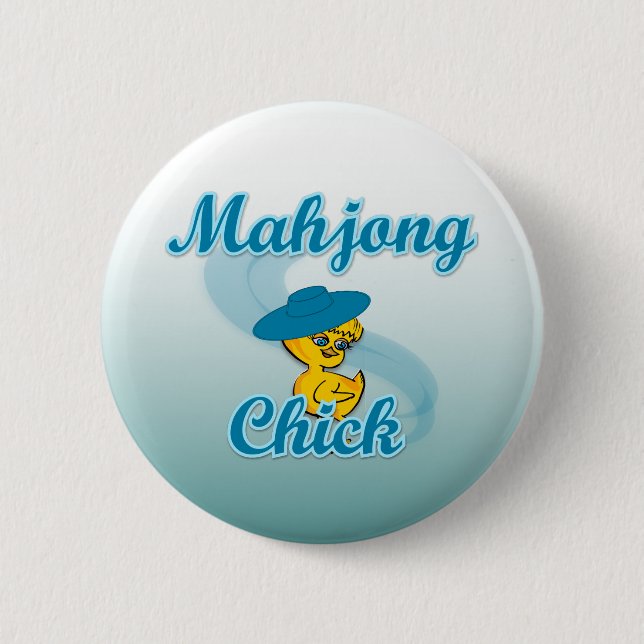 Badge Rond 5 Cm Mahjong chick #3 (Devant)