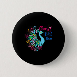 Badge Rond 5 Cm Mahjong de pois Vive l'oiseau Bam Mah Jong chinois