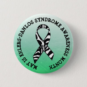 Badge Rond 5 Cm Mai est le syndrome Ehlers-Danlos Button du mois