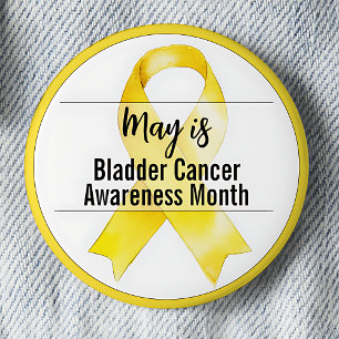 Badge Rond 5 Cm Mai Mois de sensibilisation au cancer de la vessie