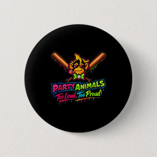 Badge Rond 5 Cm Maillot de baseball pour animaux de fête
