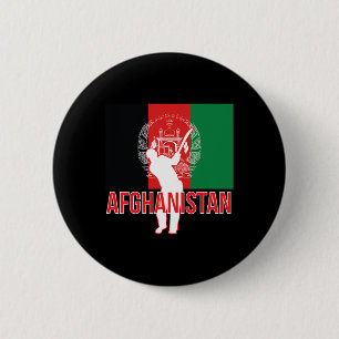 Badge Rond 5 Cm Maillot de cricket d'Afghanistan - Équipe de crick