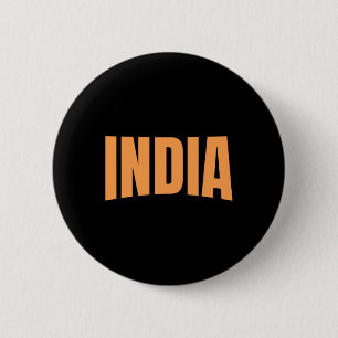 Badge Rond 5 Cm Maillot de fan de l'équipe Inde Coupe du Monde de