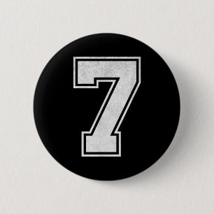 Badge Rond 5 Cm Maillot de sport Numéro 7 Fan de l'équipe de Grung