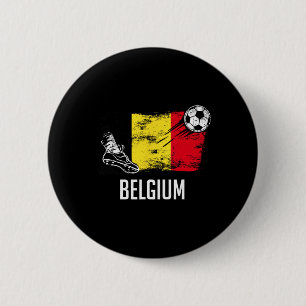 Badge Rond 5 Cm Maillot drapeau Belgique Équipe de football belge
