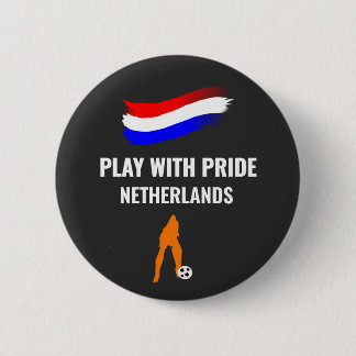 Badge Rond 5 Cm Maillot Fierté Footballeur Néerlandais 2026