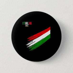 Badge Rond 5 Cm Maillot Italie Football Italien Amoureux Italia