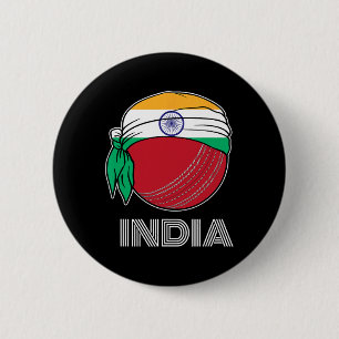 Badge Rond 5 Cm Maillots de fan de cricket d'Inde Kit de cadeau po