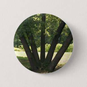 Badge Rond 5 Cm Main de bouton de nature