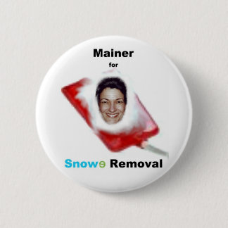 Badge Rond 5 Cm Mainer pour le retrait de Snowe