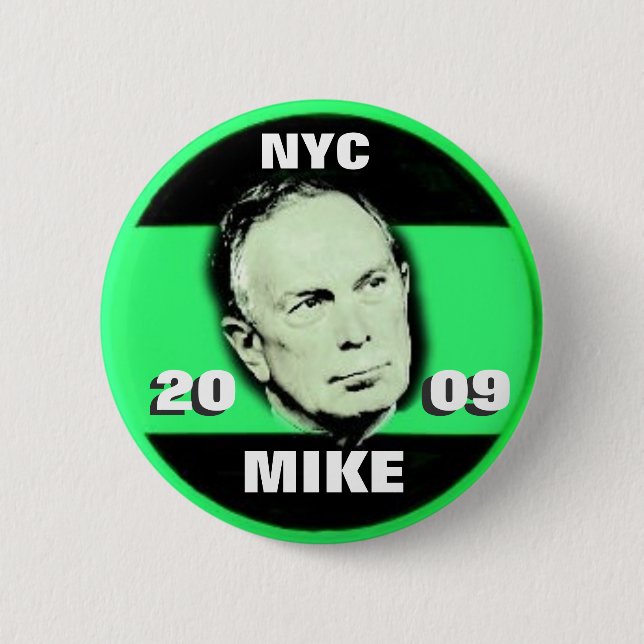 Badge Rond 5 Cm Maire 2009 Bloomberg Pin (Devant)