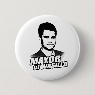BADGE ROND 5 CM MAIRE OF WASILLA