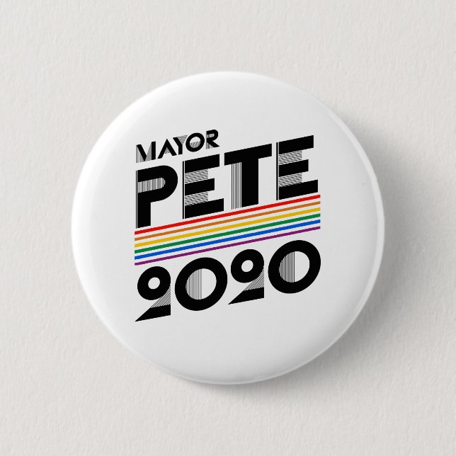 Badge Rond 5 Cm Maire Pete Pride 2020 (Devant)