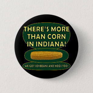 Badge Rond 5 Cm Maïs de l'Indiana