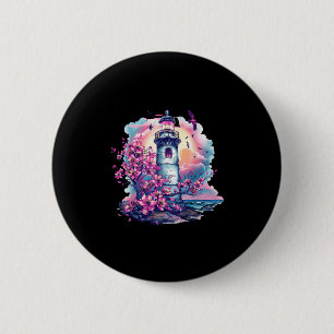 Badge Rond 5 Cm Maison de bord de mer phare Voile Mer Plage Bateau