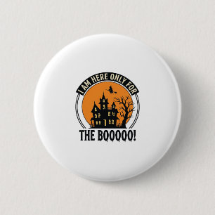 Badge Rond 5 Cm Maison Hantée Halloween Drôle Boo Vintage_1