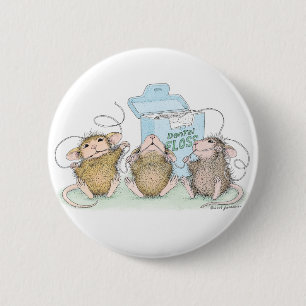 Badge Rond 5 Cm Maison-Souris Designs® - goupilles