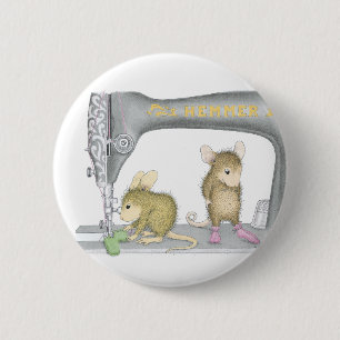 Badge Rond 5 Cm Maison-Souris Designs® - goupilles