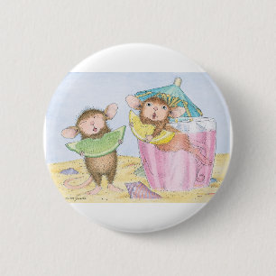 Badge Rond 5 Cm Maison-Souris Designs® - goupilles