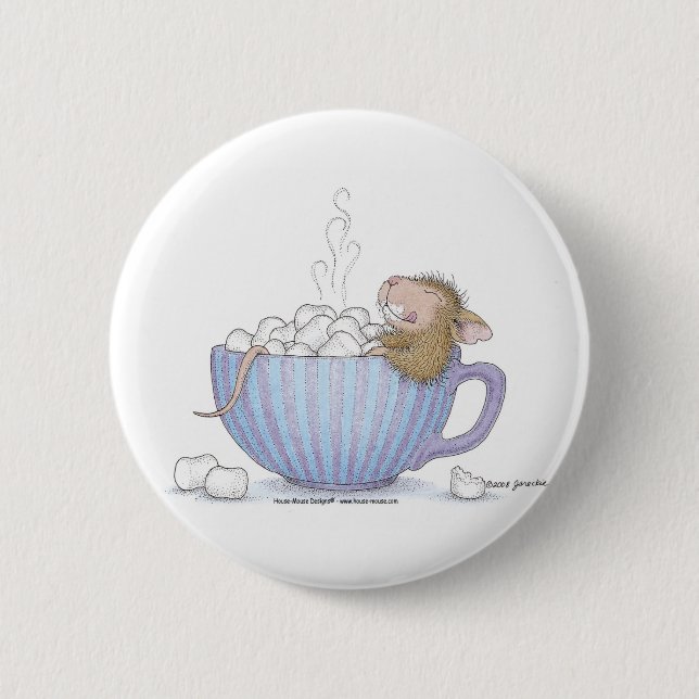 Badge Rond 5 Cm Maison-Souris Designs® - goupilles (Devant)