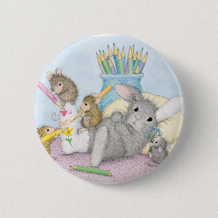 Badge Rond 5 Cm Maison-Souris Designs® - goupilles