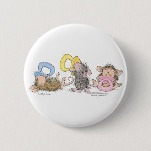 Badge Rond 5 Cm Maison-Souris Designs® - goupilles