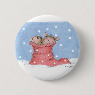 Badge Rond 5 Cm Maison-Souris Designs® - goupilles