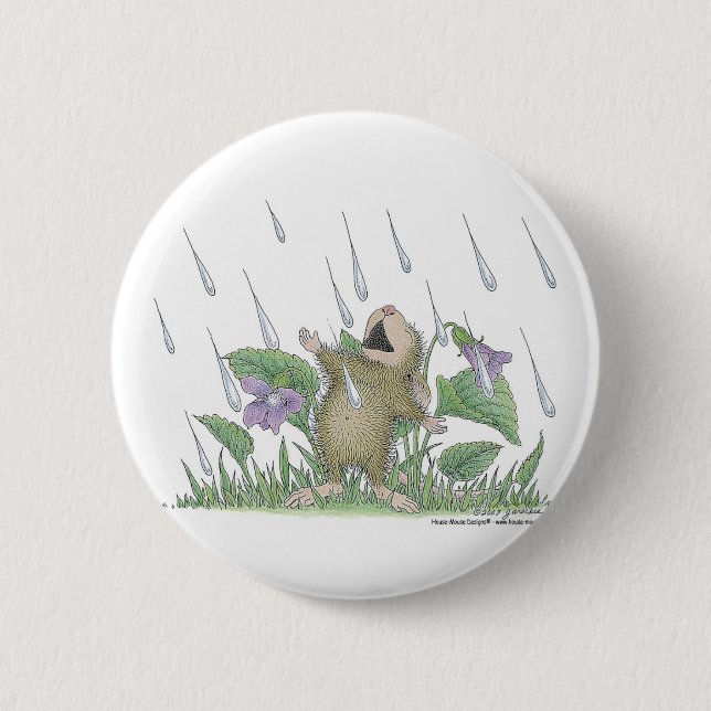 Badge Rond 5 Cm Maison-Souris Designs® - goupilles (Devant)