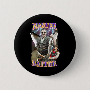 Badge Rond 5 Cm Maître Byiter Vintage Byss Pêche Drôle Pêcheur
