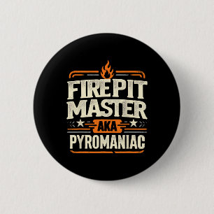 Badge Rond 5 Cm Maître de foyer pyromancie pyrotechnie Foyer extér
