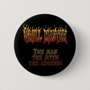 Badge Rond 5 Cm Maître de gril