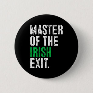 Badge Rond 5 Cm maître de la sortie irlandaise de la Saint-Patrick