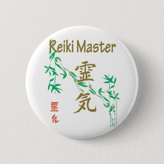 Badge Rond 5 Cm Maître de Reiki