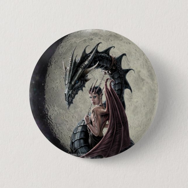 Badge Rond 5 Cm Maîtresse de dragon - bouton (Devant)