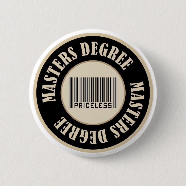 Badge Rond 5 Cm Maîtrise inestimable - customisé (Devant)