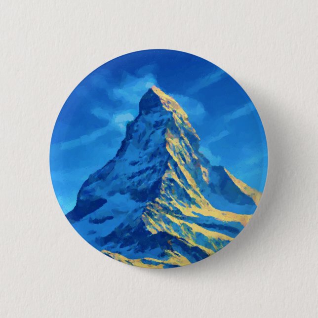 Badge Rond 5 Cm Majestic Matterhorn (Devant)