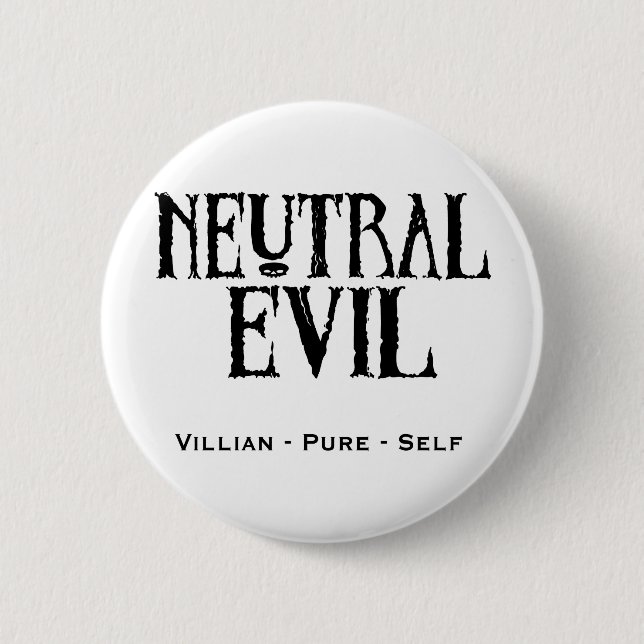 Badge Rond 5 Cm "Mal neutre " (Devant)