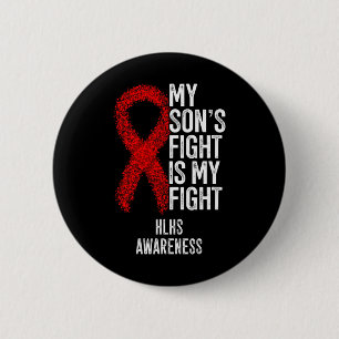 Badge Rond 5 Cm Maladie cardiaque cyanogène Le combat de mon fils