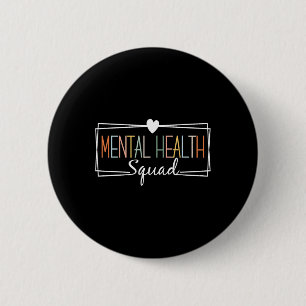 Badge Rond 5 Cm Maladie cérébrale de l'équipe de la santé Sensibil