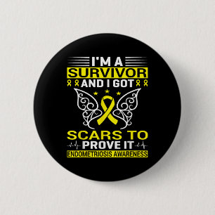 Badge Rond 5 Cm Maladie chronique Endo Guerrier Endometriose